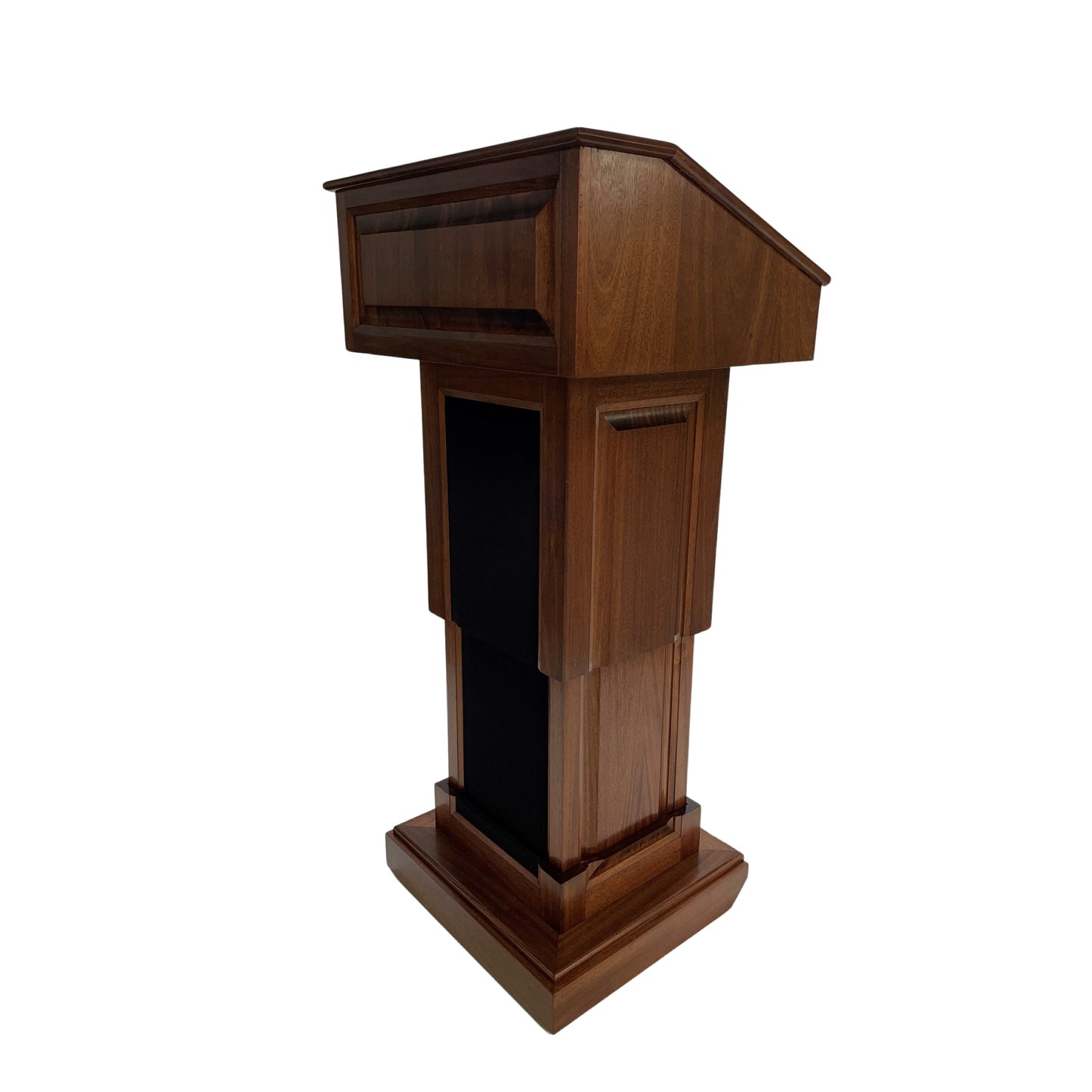Adjustable Height Counselor Evoultion Solid Wood Lift Lectern With Sound System