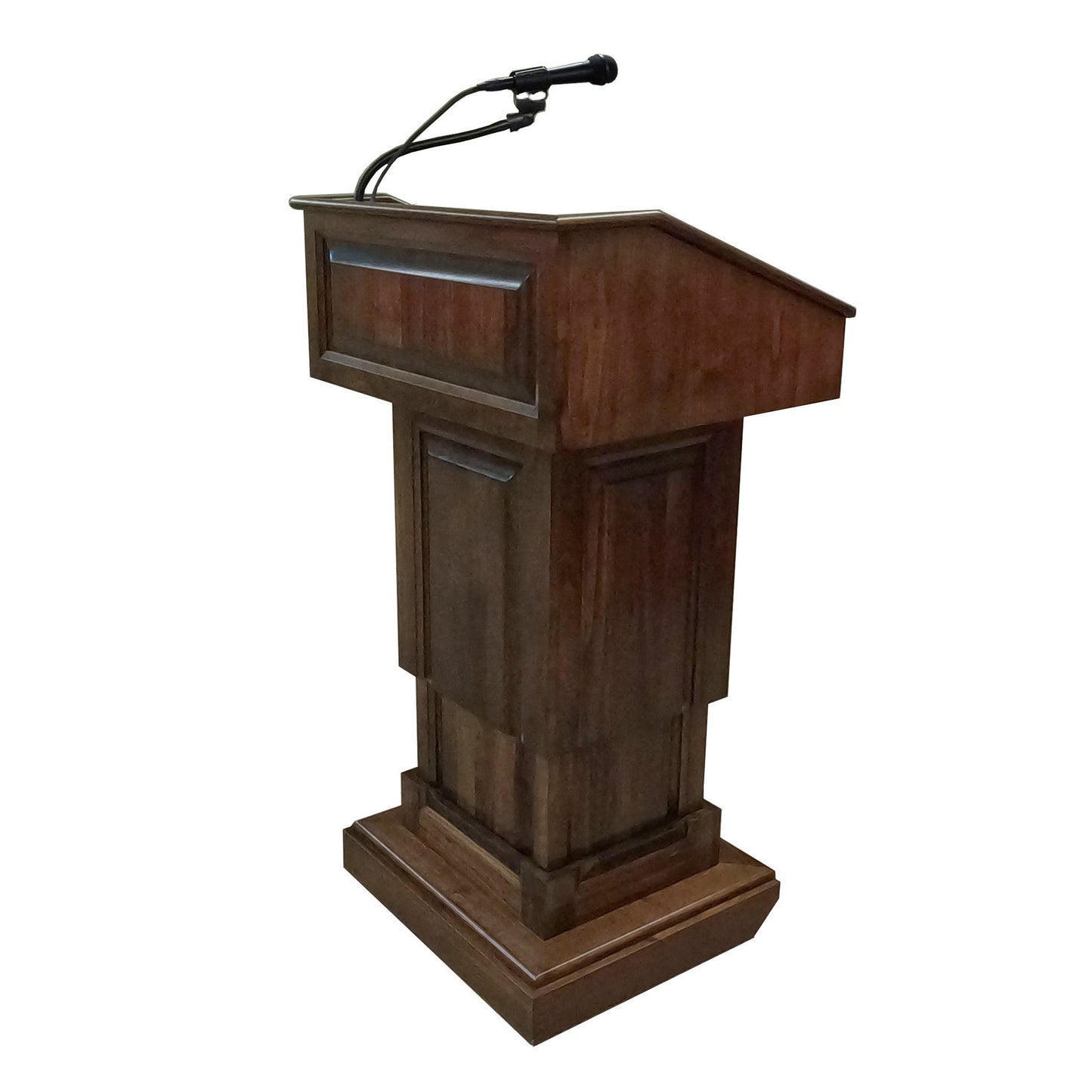 Adjustable Height Counselor Lift Wood Lectern