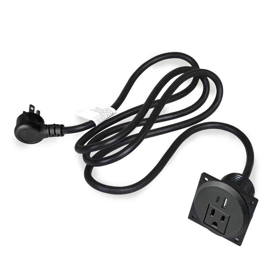B15 - Power Outlet (1) - 15A AC + USB Outlets (1 USB + 1 USB-C) Module