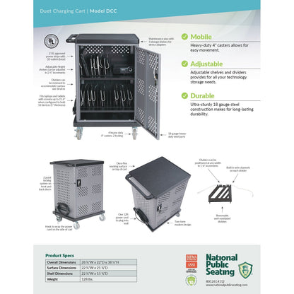 Oklahoma Sound Duet Charging Cart