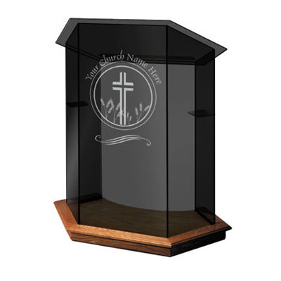 Glass Pulpit NC10/NC10G Prestige Pulpits Foundation Pulpit