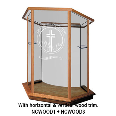 Glass Pulpit NC10/NC10G Prestige Pulpits Foundation Pulpit