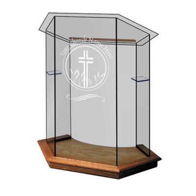 Glass Pulpit NC10/NC10G Prestige Pulpits Foundation Pulpit